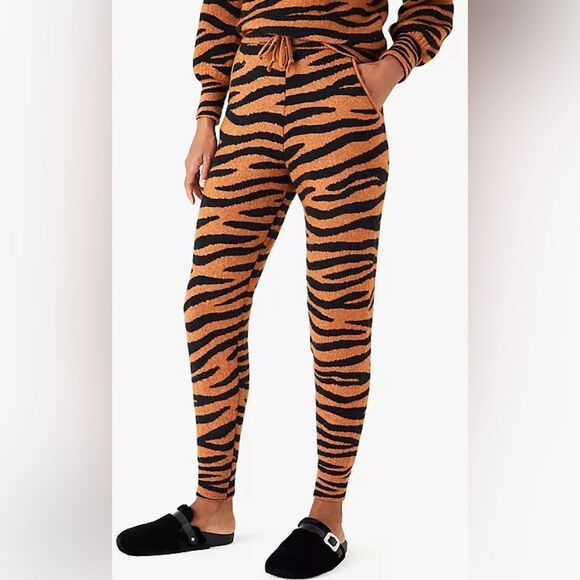 Kate Spade New York Tiger Stripes Dream Jogger Set (Pants M, Sweater L) - Picture 2 of 10